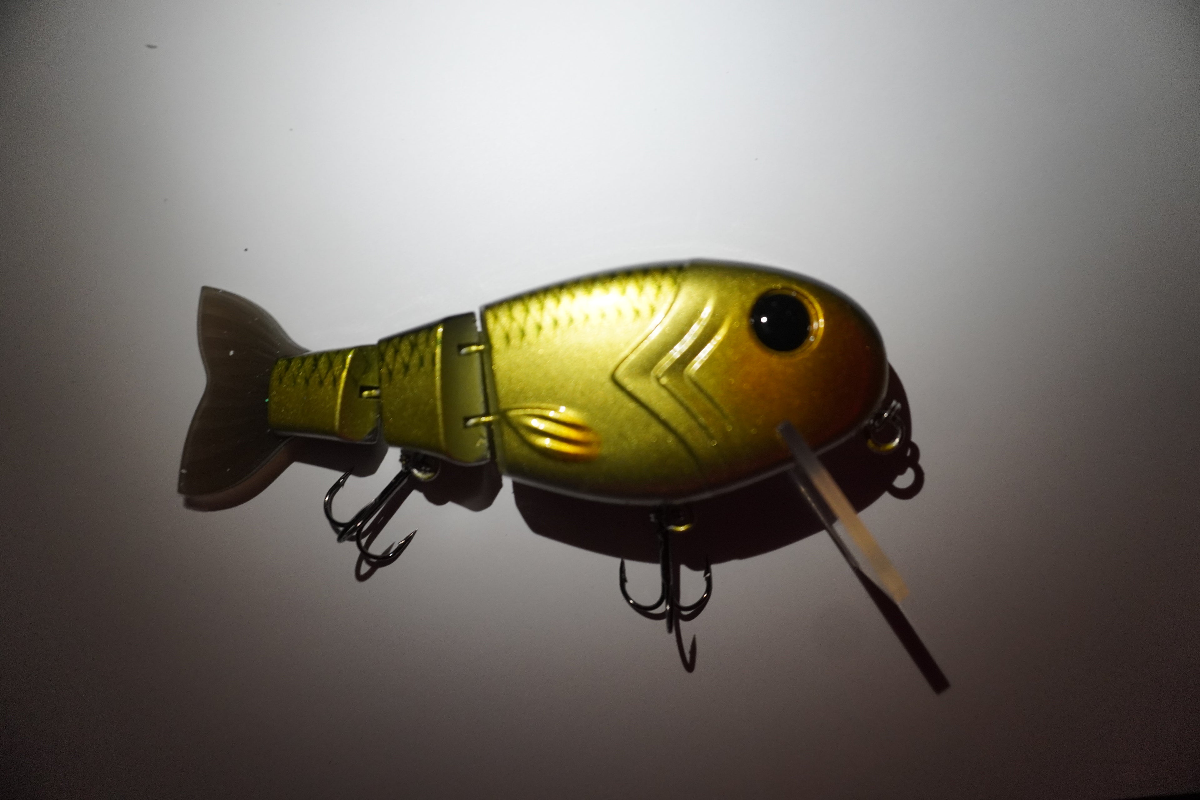 5" Tide Strike Jointed Shallow Diver Swimbait (1.8oz) (Golden Shiner)