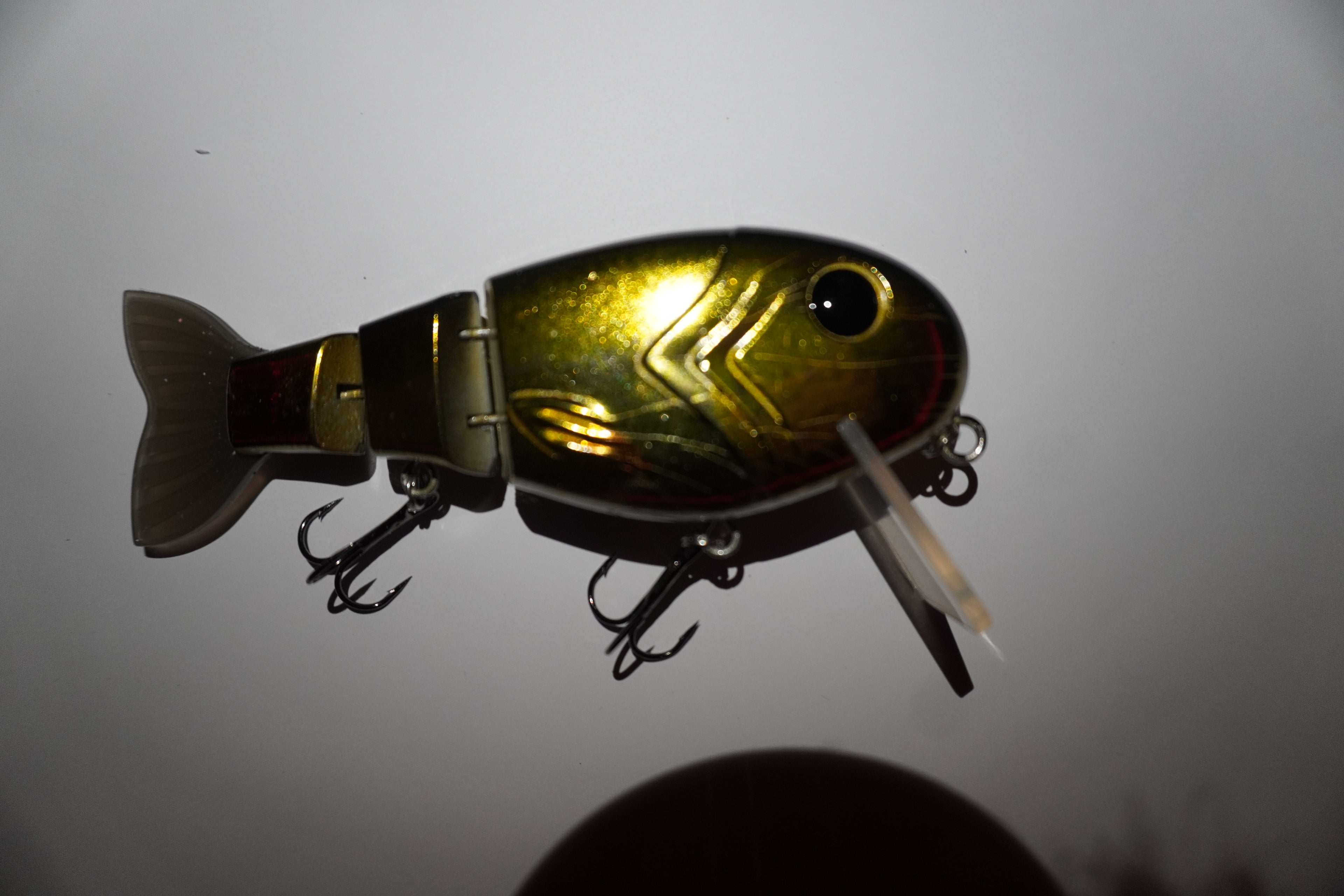 5" Tide Strike Jointed Shallow Diver Swimbait (1.8oz)(Bold Golden Shiner)
