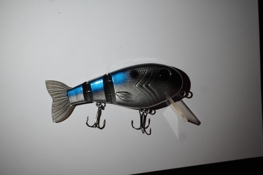 5" Tide Strike Jointed Shallow Diver Swimbait (1.8oz)(Metallic Shad)