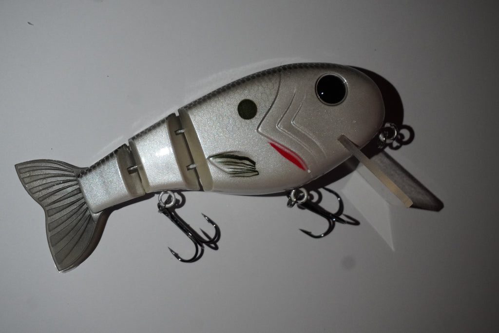 5" Tide Strike Jointed Shallow Diver Swimbait (1.8oz)(Ghost Shad)