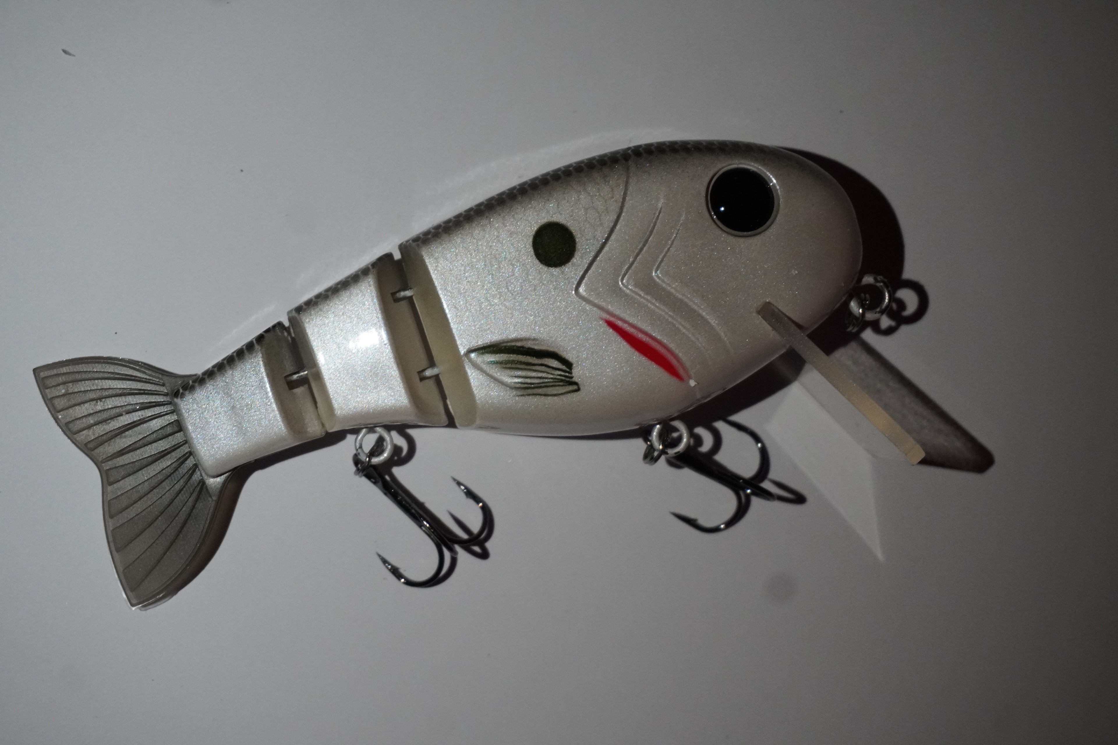 5" Tide Strike Jointed Shallow Diver Swimbait (1.8oz)(Ghost Shad)